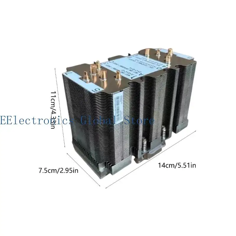 462B Copping Heatsink for SXM2 V100/P100 GPU Server Cooling with 10 Heat Pipes