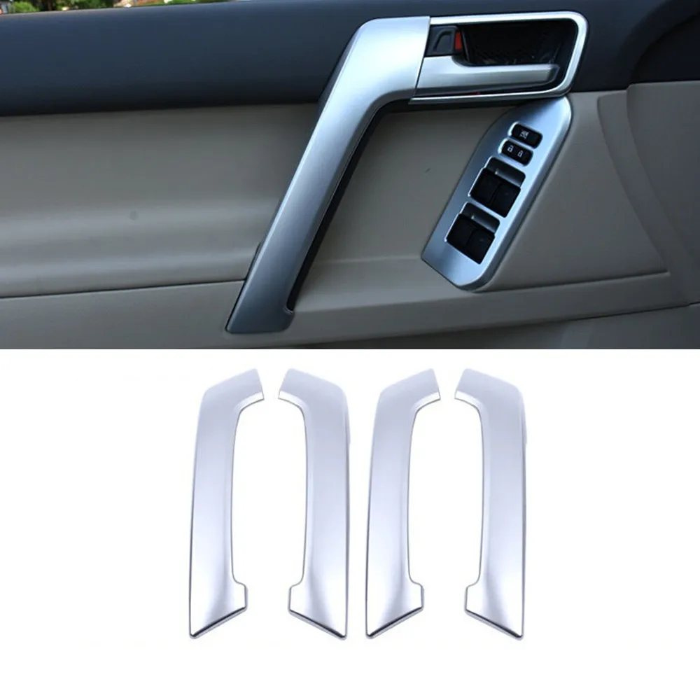 For Toyota Land Cruiser Prado fj150 Car decoration inner door armrest handle cover accessories interior trim parts 2018 - 2020