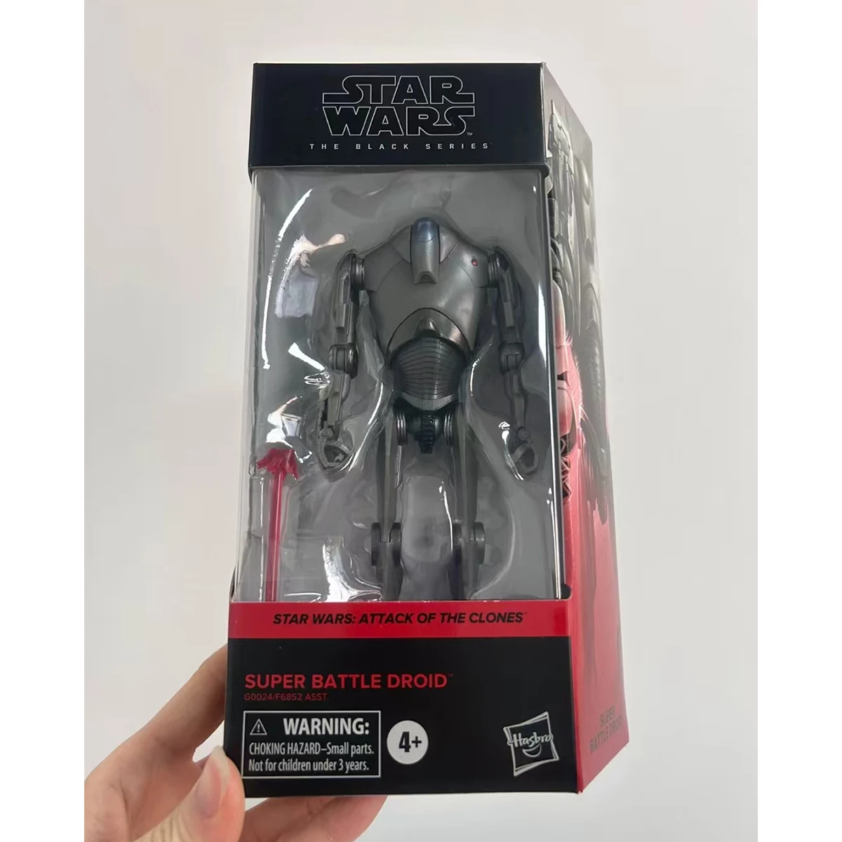 

Original Hasbro STAR WARS: ATTACK OF THE CLONES SUPER BATTLE DROID Action Edition Anime Figure Action Collection Model Toys Gift