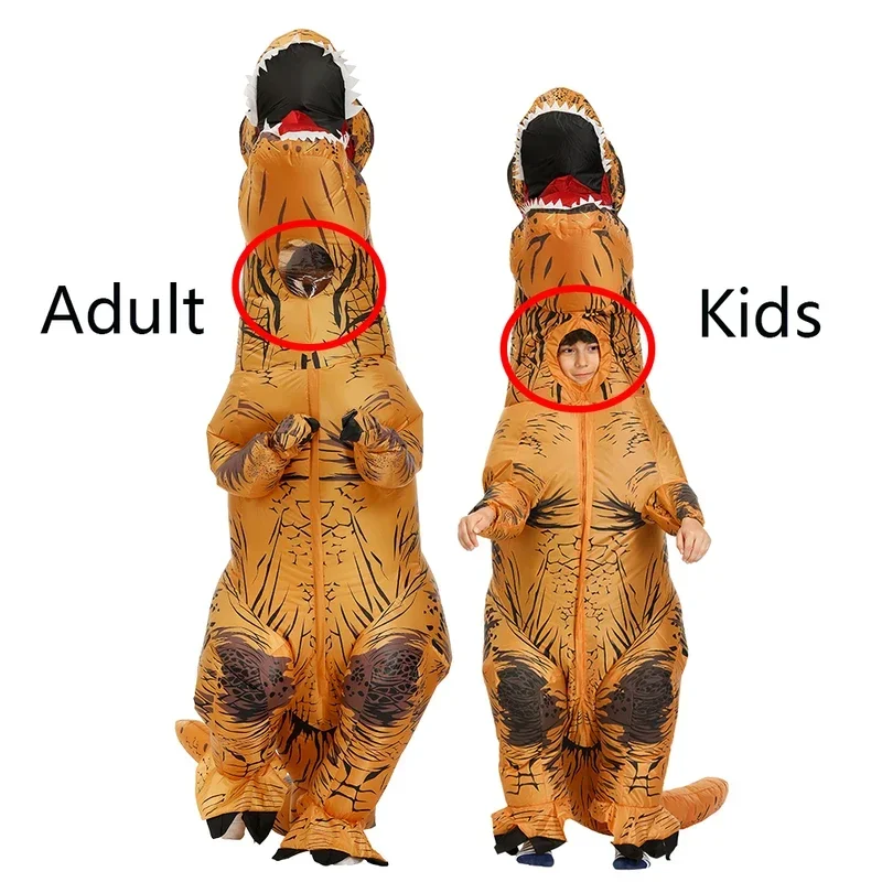 SN88 Inflatable Dinosaur Costumes T-Rex Cosplay Anime Blow Up Party Halloween Costume For Woman Man Child Adult Kids Mascot*#2@5