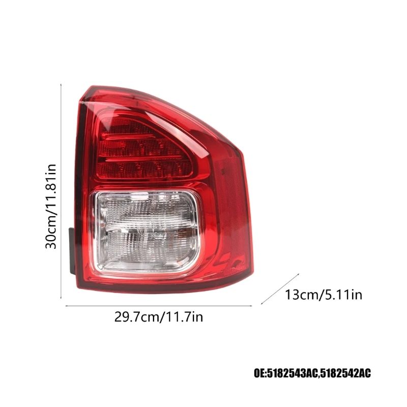 

LED Car Rear Bumper Reflectors 5182543AC, 5182542AC Taillight Brake Fog Light