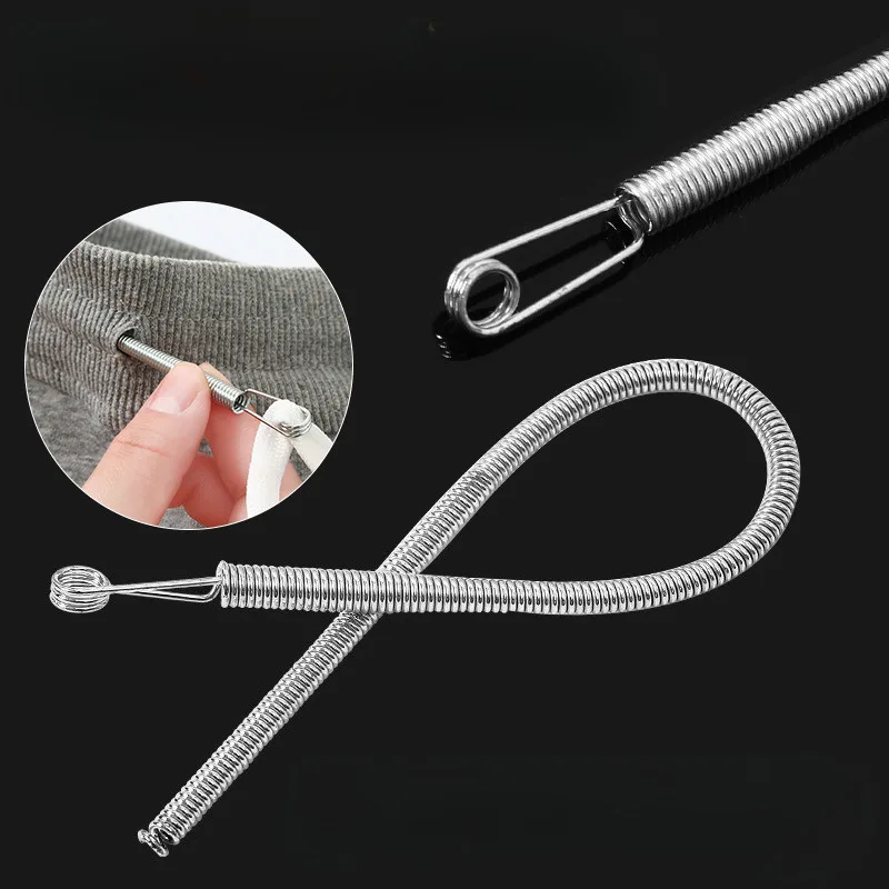 1/3 Pcs Cord Threading Tool, Bendable, Multi-purpose Elastic Waistband Cord, Webbing, Accessory, Spring Eyelet Tool