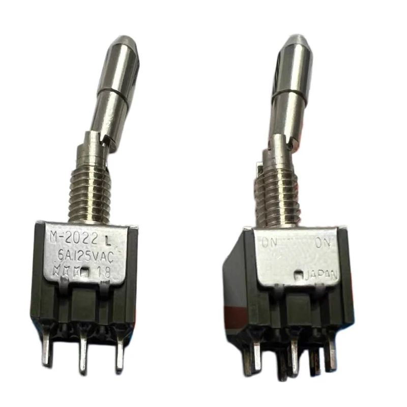 1PCS/LOTS 100% Japanese for nkk M-2022L with lock anti-collision pull-out button 6-pin 2-step toggle switch M2022LL4W01
