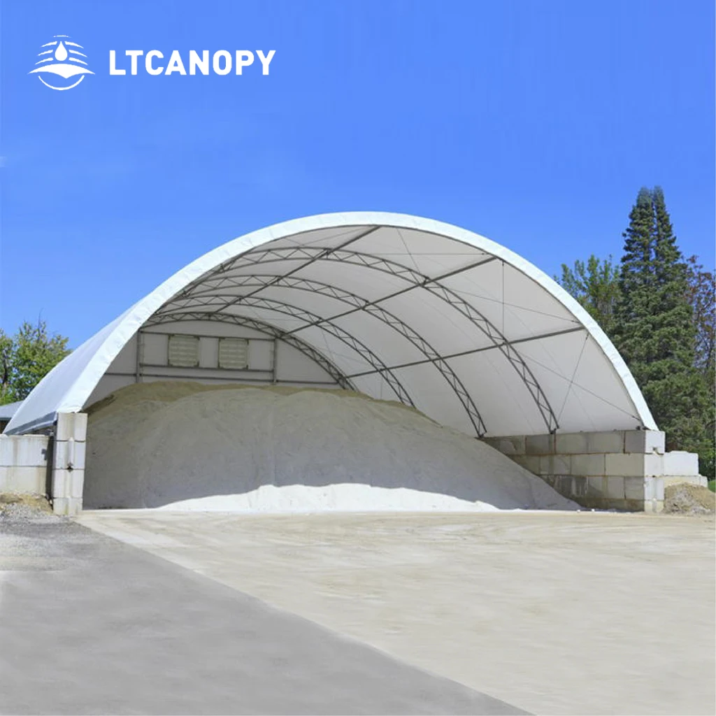 Waterproof Awning PVC Fabric Tunnel Poly Tunnel Shipping Container Shelter Customized Product No Fixed Sizes Custom Size Customi