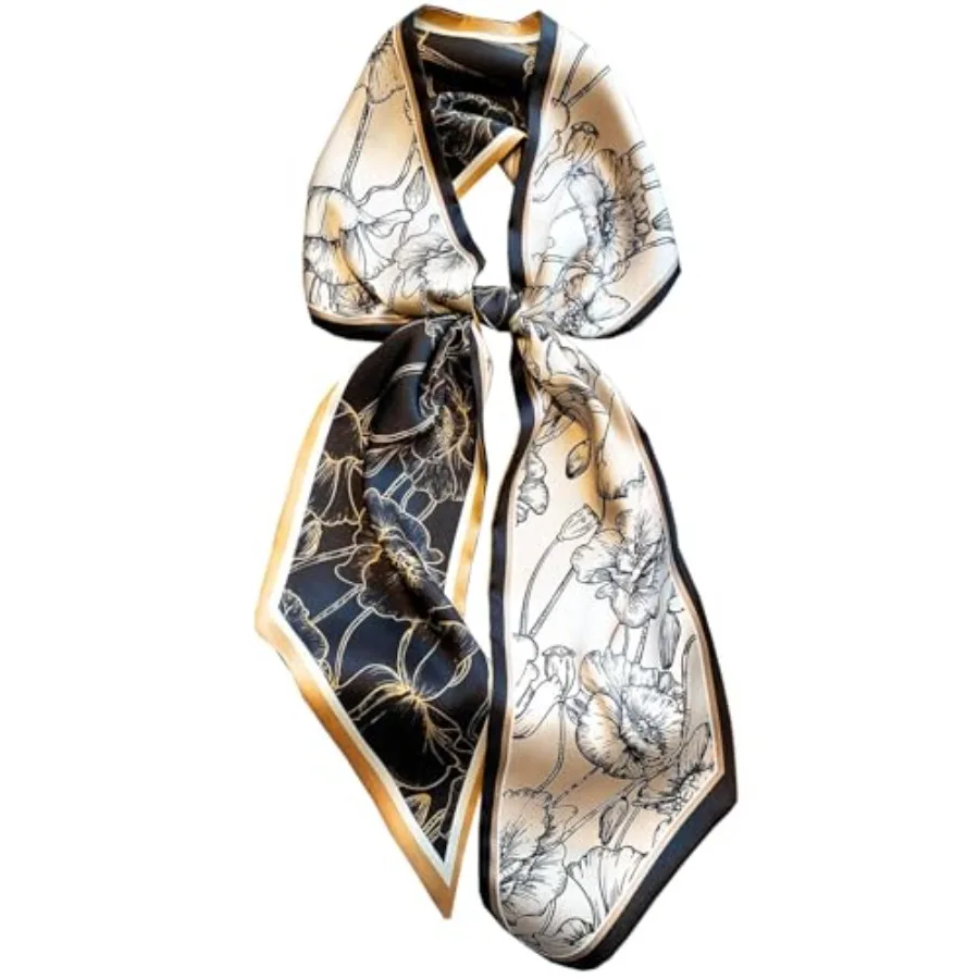 

Purse Scarf For Handbags Head Scarves For Women's Hair Bags Scarfs Long Skinny Scarves Fashion Silky