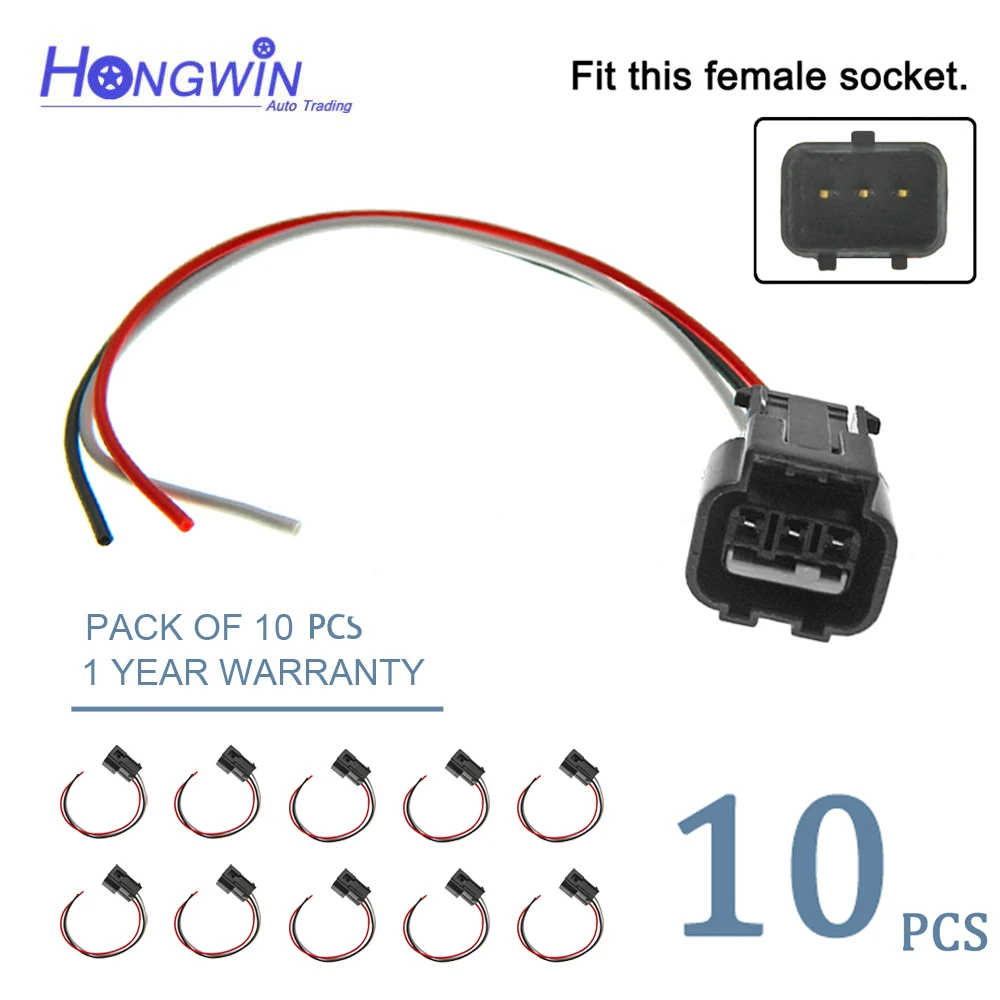

Coolant Temperature Sensor Plug Harness Pigtail Connector 3pin 3922038030 3922038020 For Hyundai Kia Suzuki Ford Volvo Mitsubish