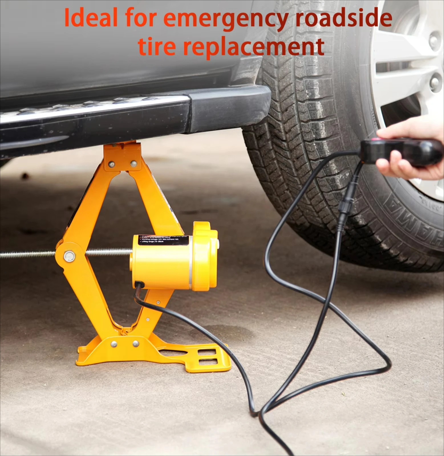 EU 12V High-Quality 2T Portable Lifting Electric Scissors Electric Car Jack for Fast Changing Tires