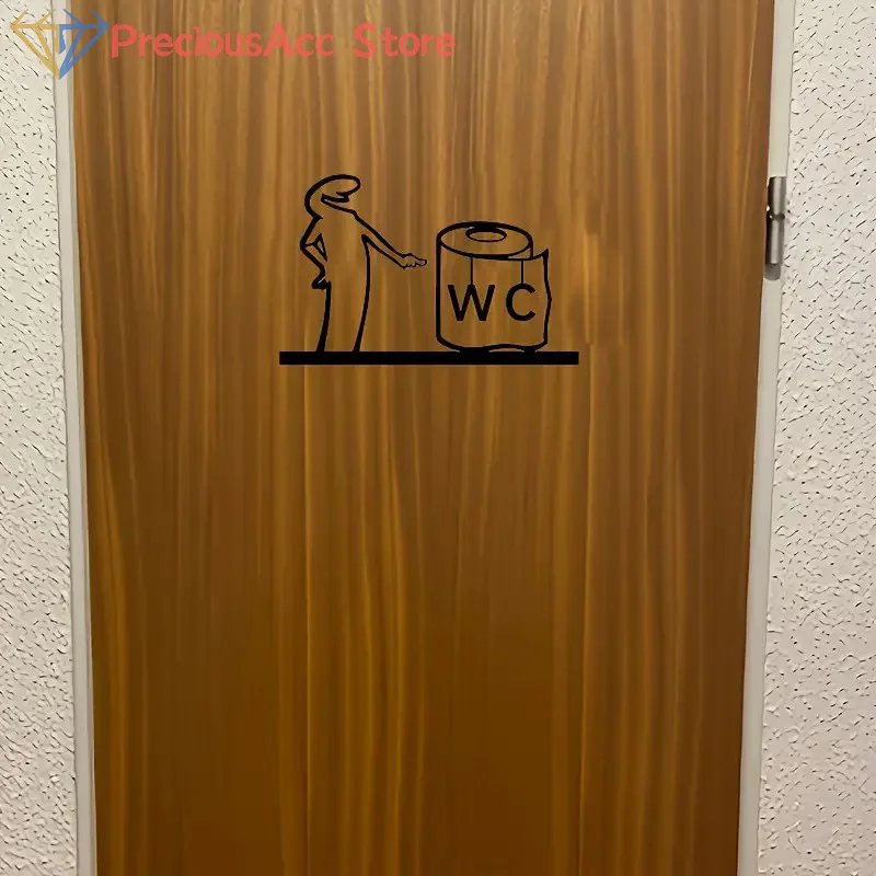 La Linea Minimalist Line Art Stickers Bedroom, Kitchen, Bathroom Sign Door Sticker Cartoon Character Design Home Decoration