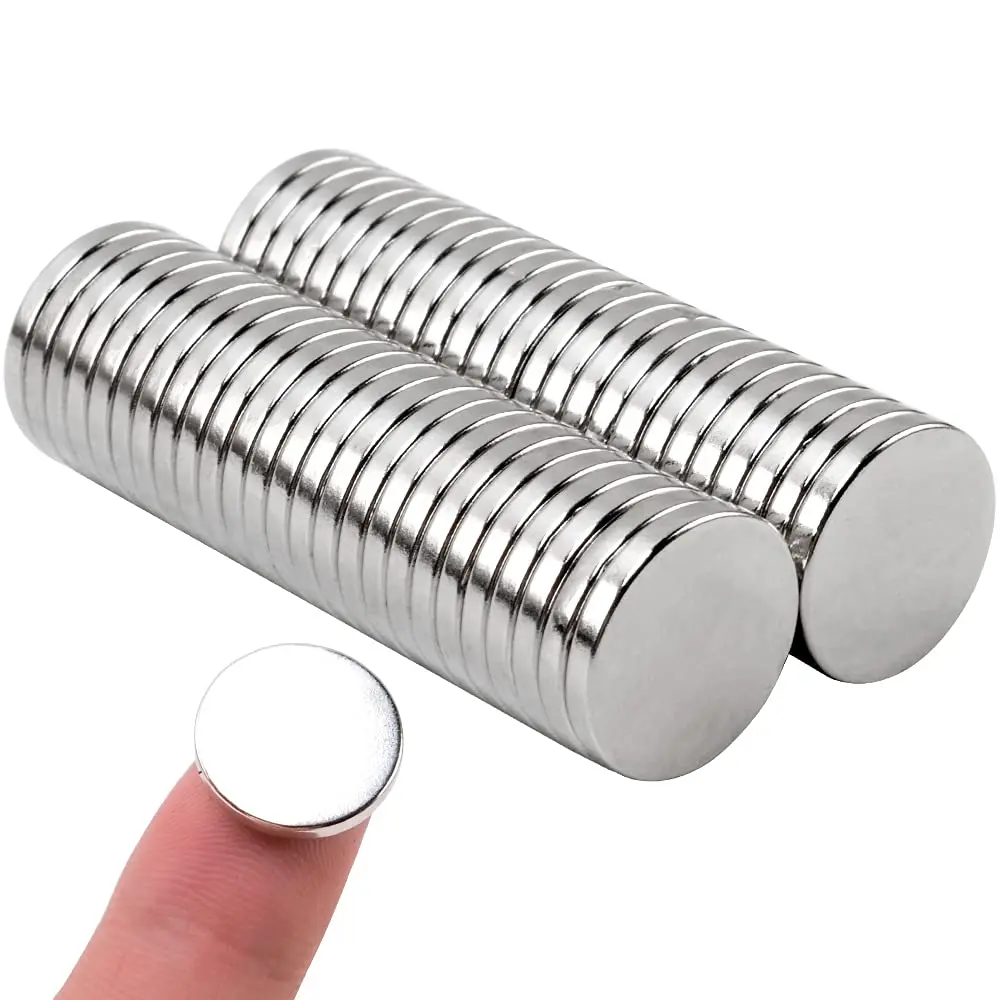 Kleine runde Keramikscheibenmagnete mit selbstklebender Rückseite, 15 x 2 mm kleine flache Kreis-Ferrit-Industriemagnete zum Basteln, Wissenschaft,
