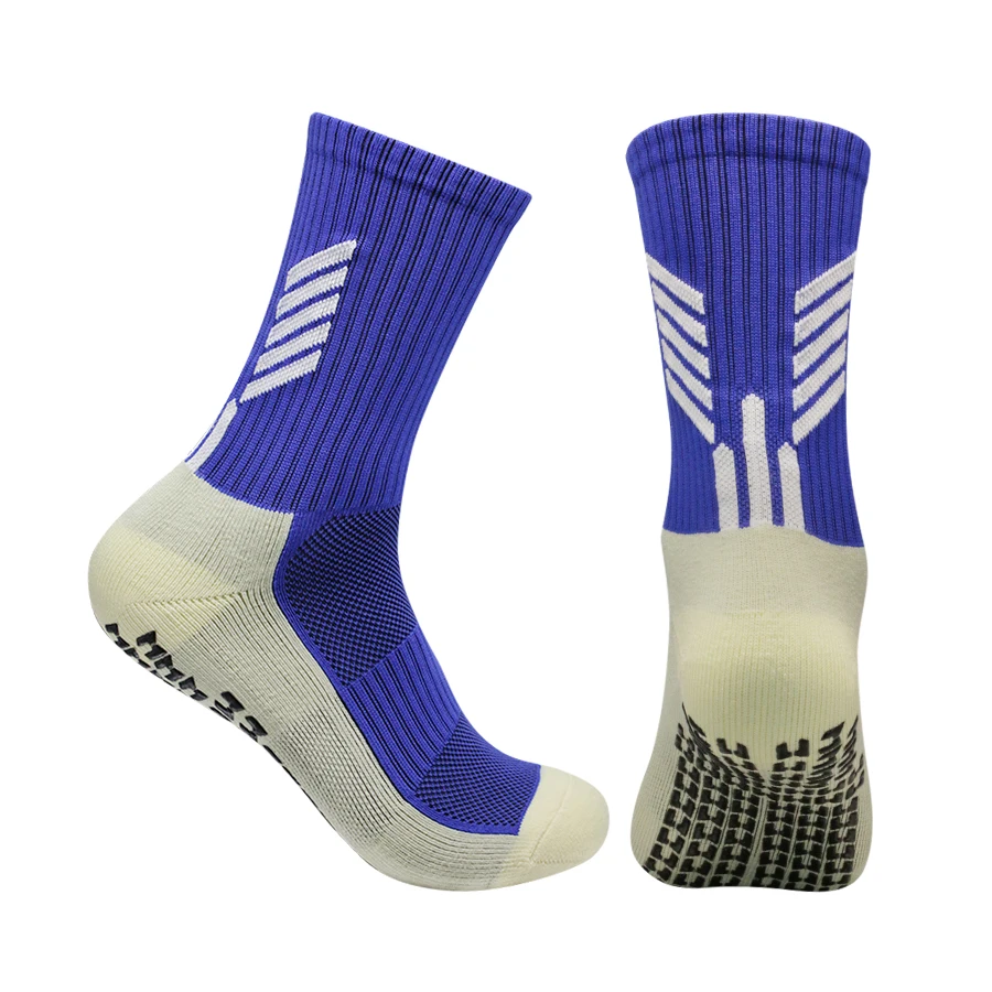 1 Pair New Men Women Non-slip Silicone Sweat Absorbent Breathable Sports Football Yoga Socks Outdoor Fitness Sports Socks