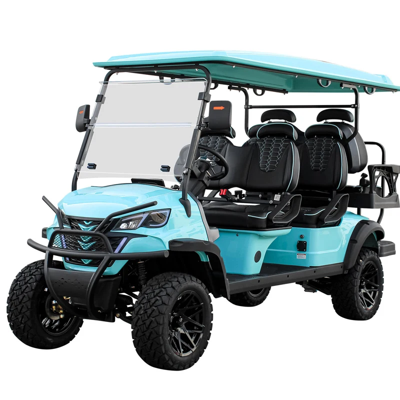 New Modle Style for Exclusive Right Factory 4 6 Seat Sightseeing Bus Club Cart Electric 72V lithium battery off-road golf cart