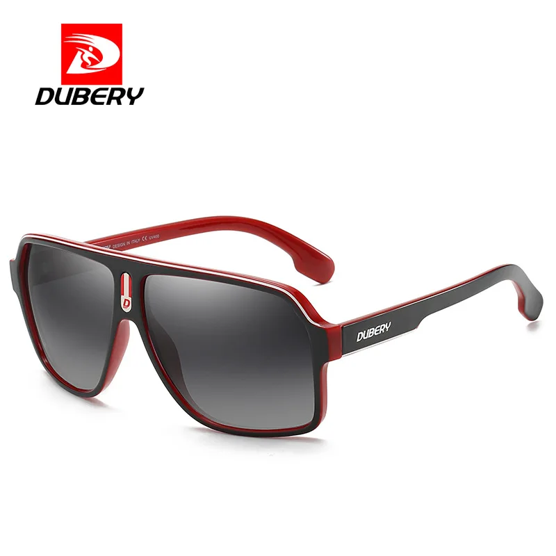 DUBERY Brand Polarized Sunglasses Men UV400 HD Lens Pilot Eye Protection Sun Glasses Women Driving Fishing Eyewear