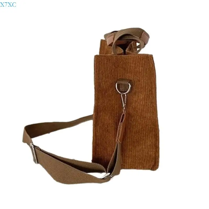 

X7XC Autumn Corduroy Casual Womens Shoulder Bag Crossbody Bag Large Capacity Handbags