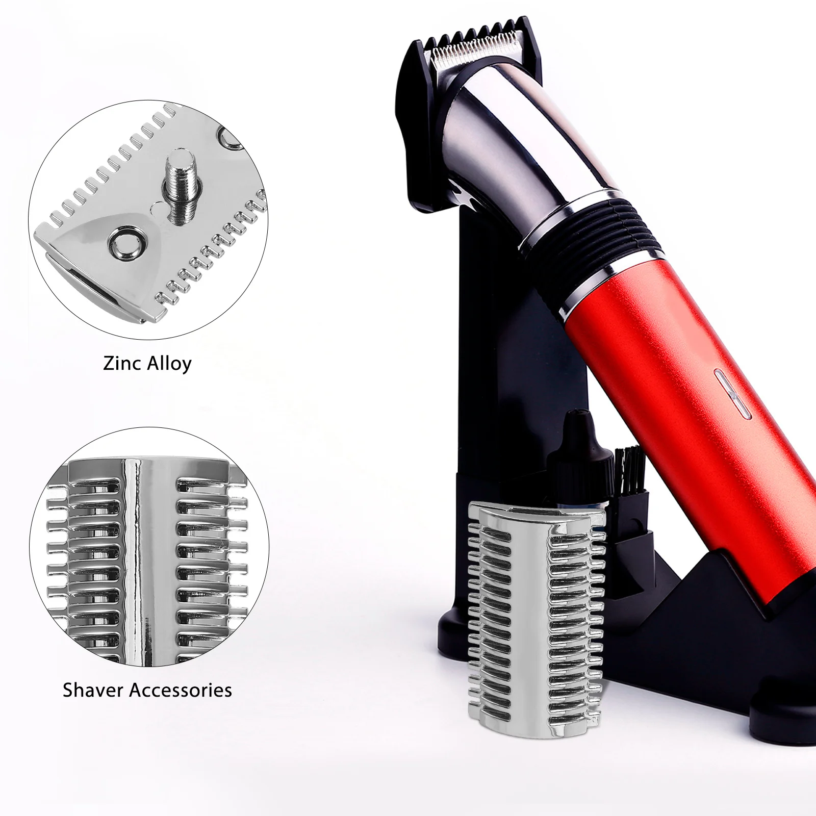 استبدال رأس ماكينة الحلاقة من سبائك الزنك عالية الجودة لشفرات الحلاقة الآمنة اليدوية، مشط مزدوج مفتوح، أداة حلاقة معدنية مصقولة بشكل سلس