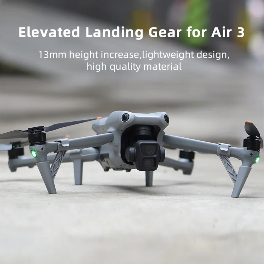 معدات الهبوط لـ DJI Air 3 لـ Air 3S ملحقات طائرة بدون طيار مجموعة ممتدة قابلة للطي لطائرة DJI Air 3 بدون طيار زيادة قوس التوسع