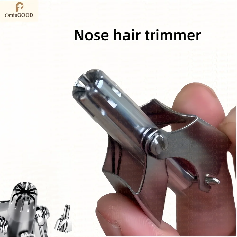 NEW Portable Stainless Steel Manual Nose & Ear Hair Trimmer, Washable Painless Hair Removal Beauty Tool for Men and Women