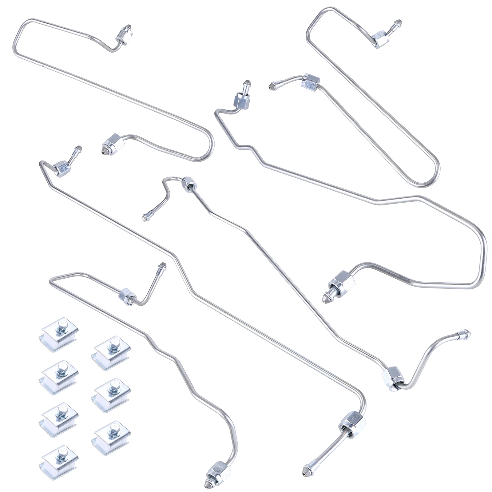 

Fuel Injection Line Kit with Clamps Compatible for Caterpillar 3406 3406B 3406C 1917941
