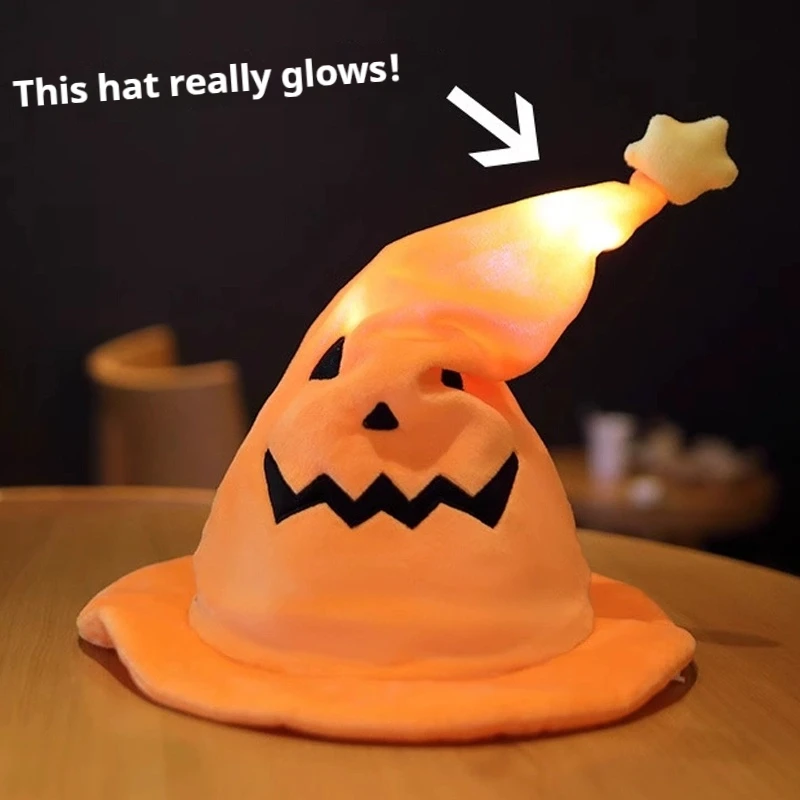 Chapeau d'elfe citrouille d'halloween, jouets tendance pour adultes et enfants, décoration de fête, Cosplay créatif, sorcière, nouvelle collection ﻿ Cadeaux drôles
