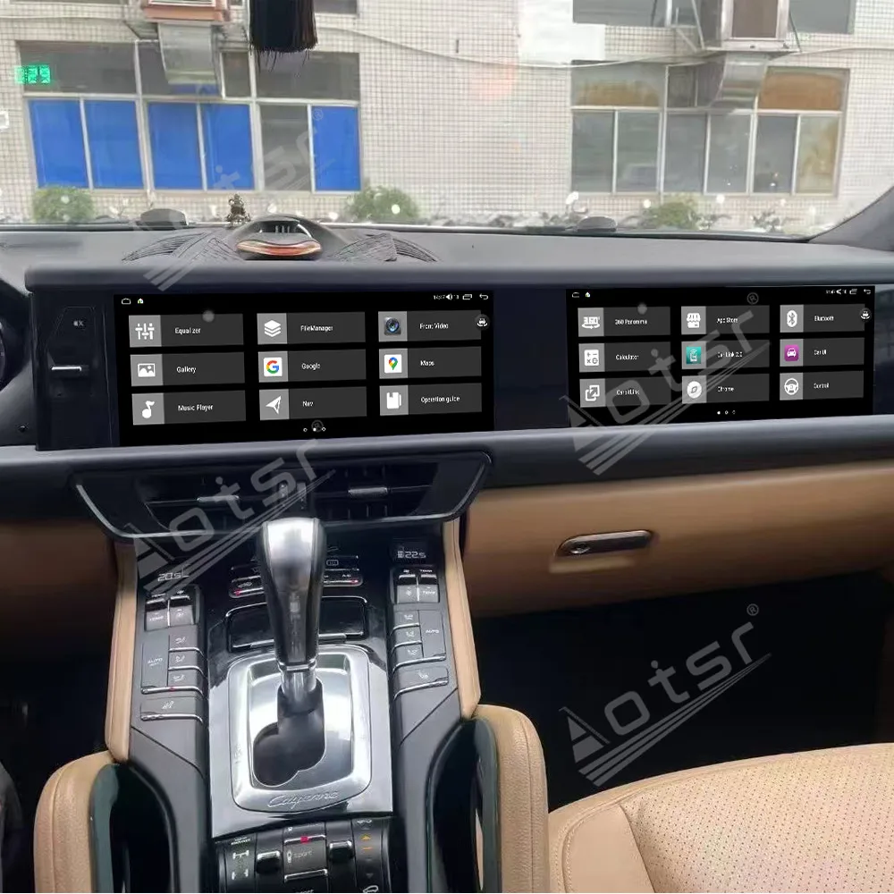 

24,6-дюймовый Android 14 для Porsche Cayenne 2011-2017, волновой экран, GPS-навигация, Carplay, автомобильное радио HD Touch, стерео, авто