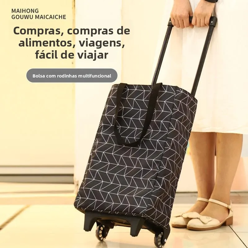 portable-picnic-shopping-cart-hand-pulling-bar-cart-vegetable-buying-cart-foldable-convenient-oxford-cloth-material-retractab