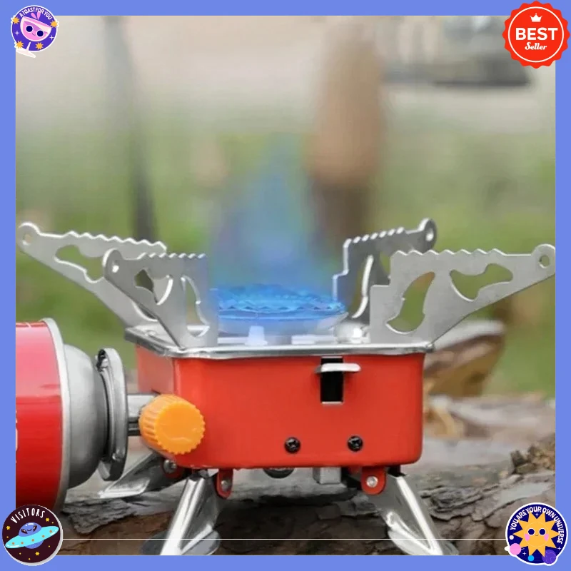 New Foldable Windproof Outdoor Gas Stove  Lightweight and portable suitable for backpacking camping hiking picnics and barbecues