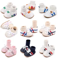 Baby Sock Shos Autumn and Winter Baby Girls Boys Ankle-covered Style 0-1 Year Old Anti Slip Fashion Design Newborn Infant Shoes