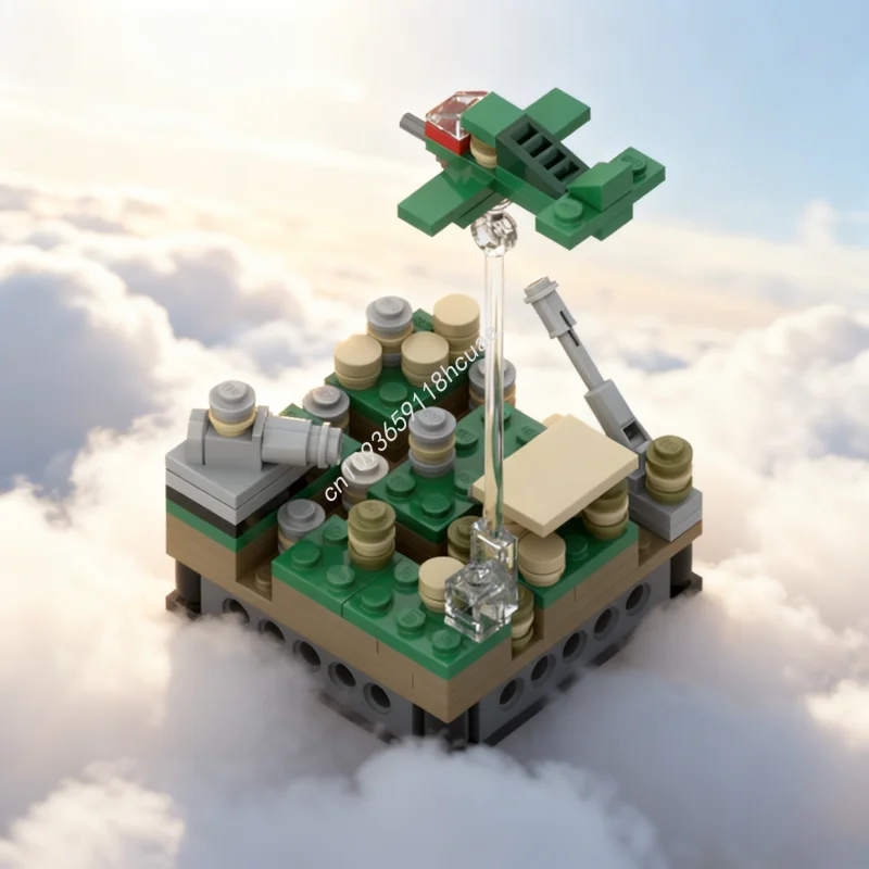 

131 шт. MOC мини-диорама Trench Warfare Creator модель строительные блоки игрушки архитектура рождественские подарки идея образовательный кирпич