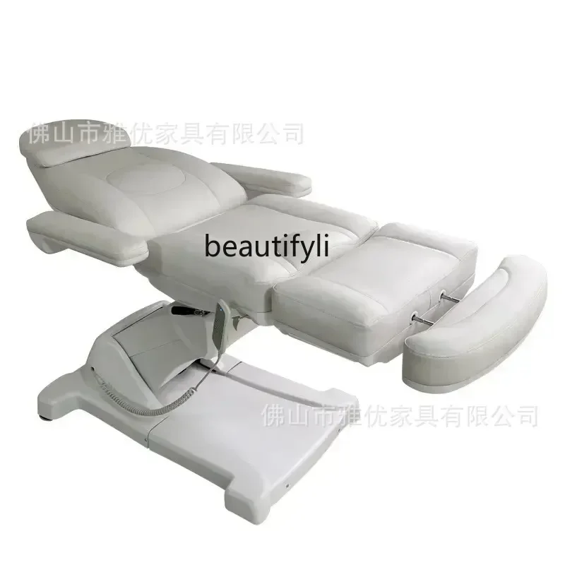 Electric beauty salon special massage bed facial body bed can be rotated