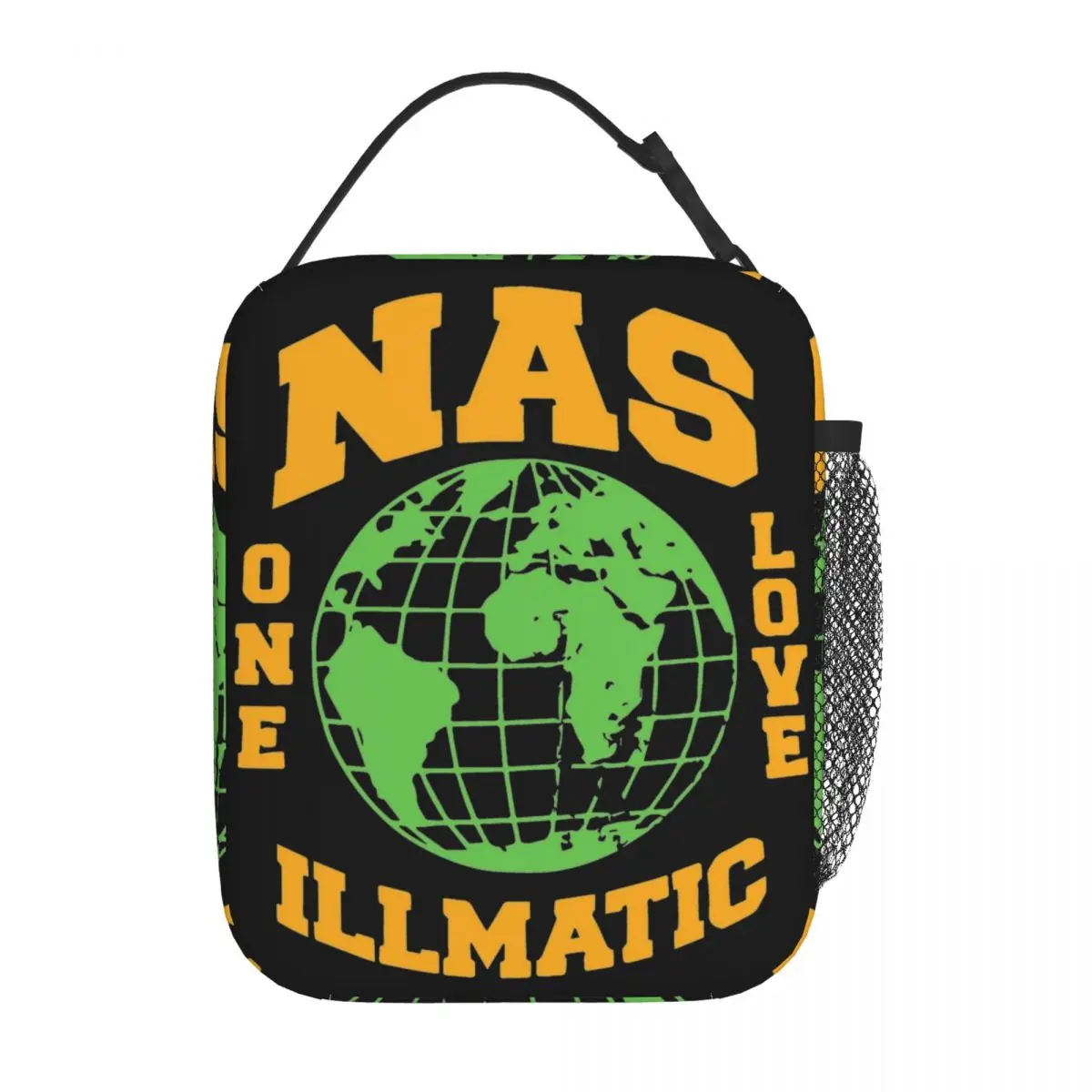 

Изолированные Ланч-боксы NAS ONE LOVE ILLMATIC для школы и офиса, крутой контейнер для еды в стиле 90-х годов, портативный охладитель, термоланч-боксы