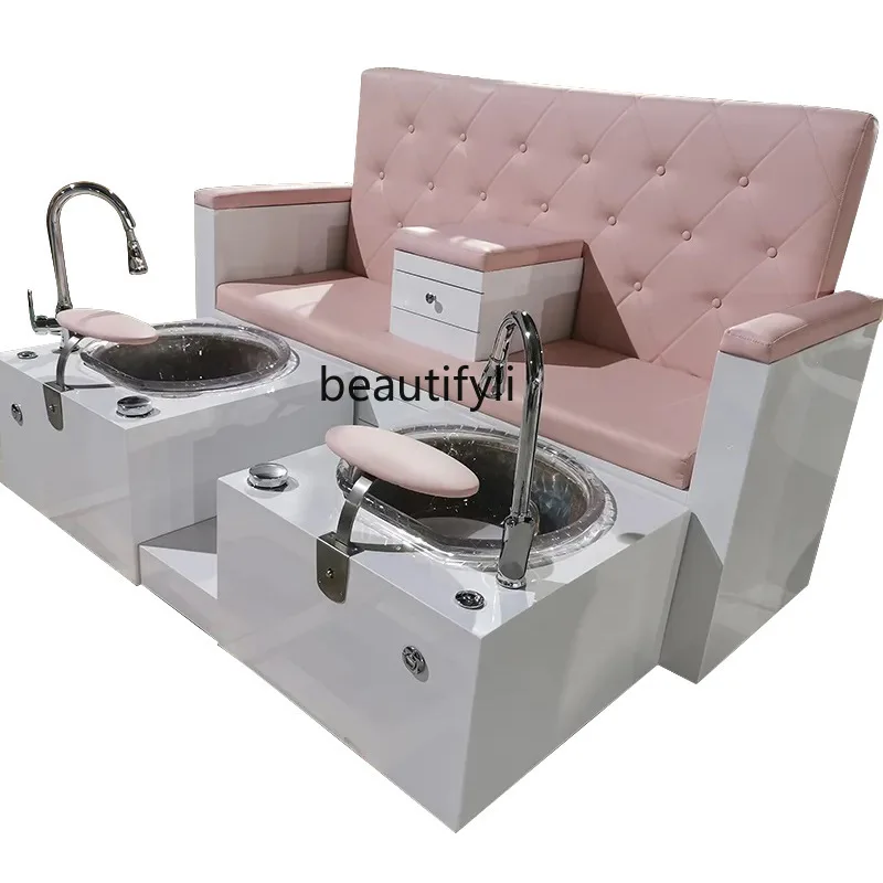 Spa Spa Shop Pedicure Sofa Foot Massage Chair Double-Seat Manicure Pedicure Chair Pedicure Sofa