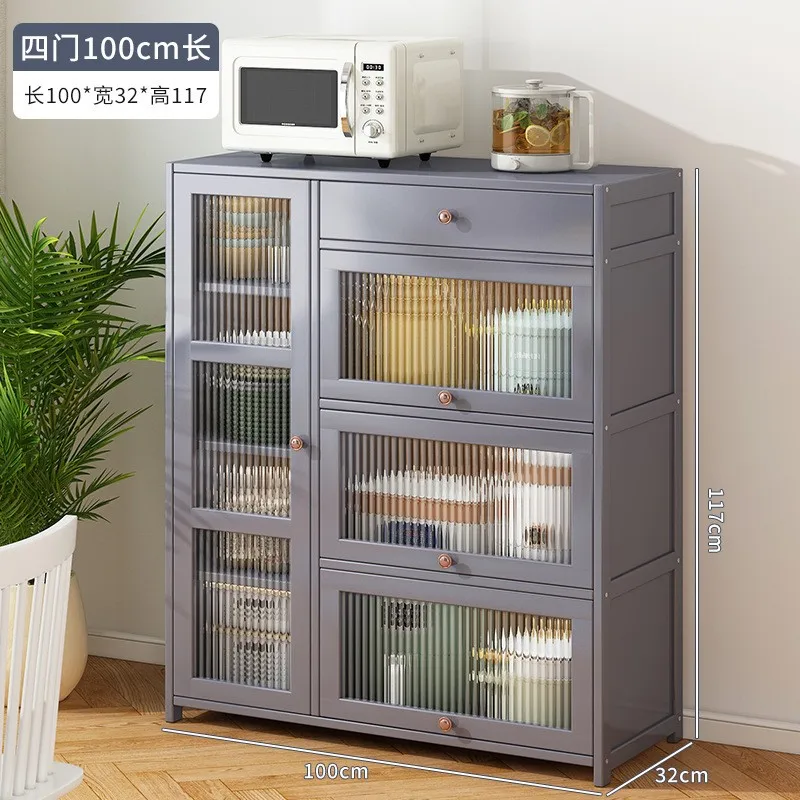 Meuble de rangement de cuisine, armoire, vitrine, étagères, organisateurs