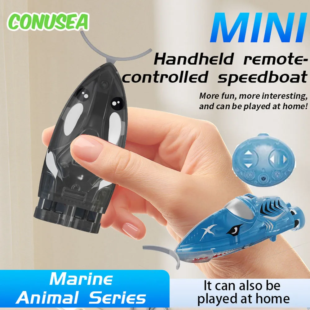 

Remote Controlled Boat High Speed Racing Shark Whale Crocodile Model Radio Control Speedboat Ship Electric Boat Water Pool Toys