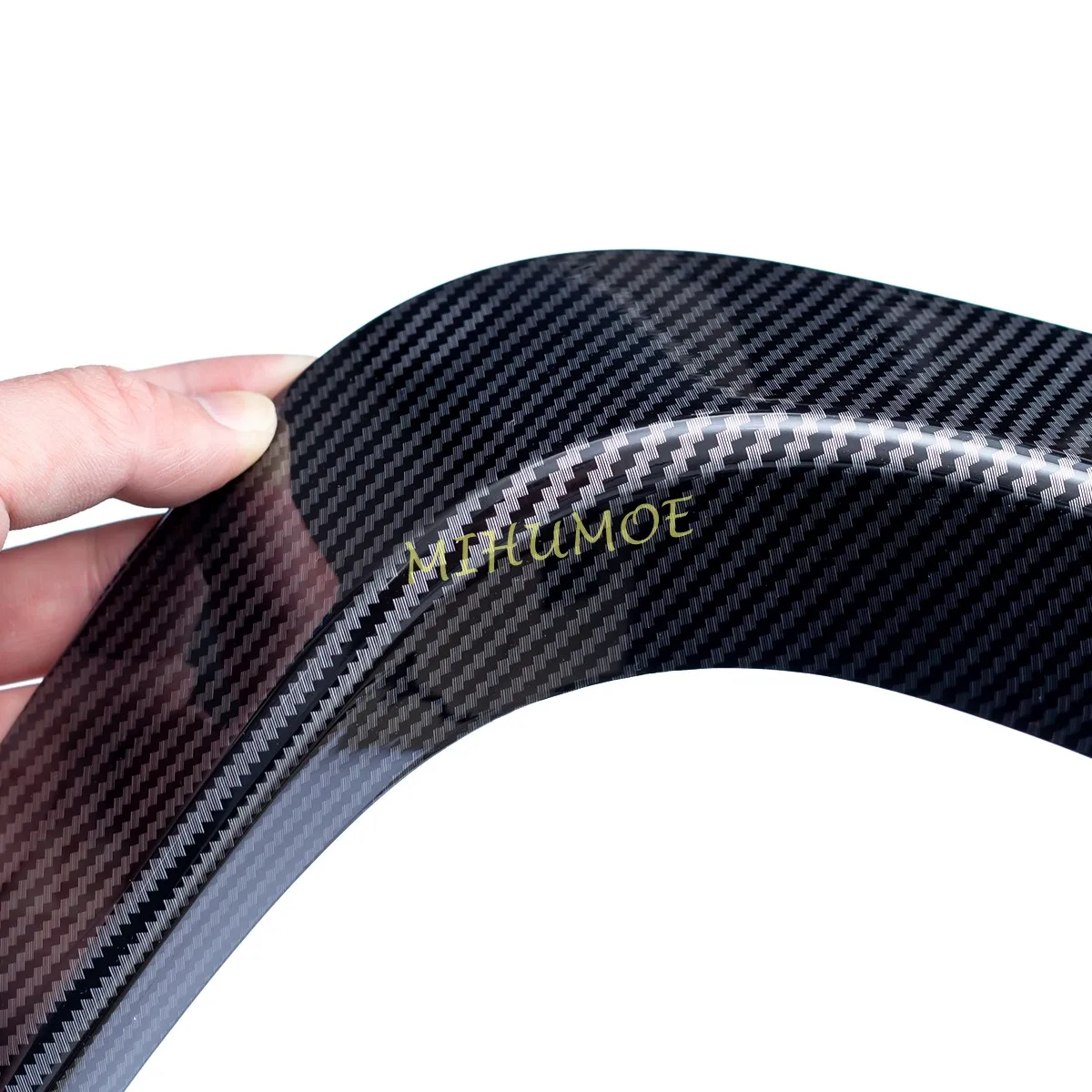 For Toyota Highlander Kluger 2020 2021 2022 2023 2024 Carbon Fiber Front Bumper Fog Light Trims Eyebrow