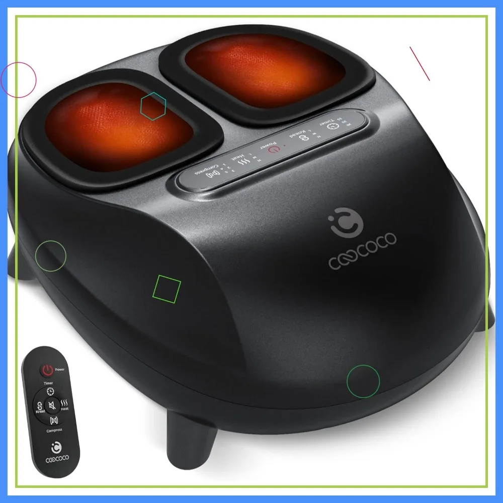 

2026 Luxury Foot Massager, FSA HSA Eligible, Heated Massage for Neuropathy & Plantar Fasciitis, Kneading Shiatsu