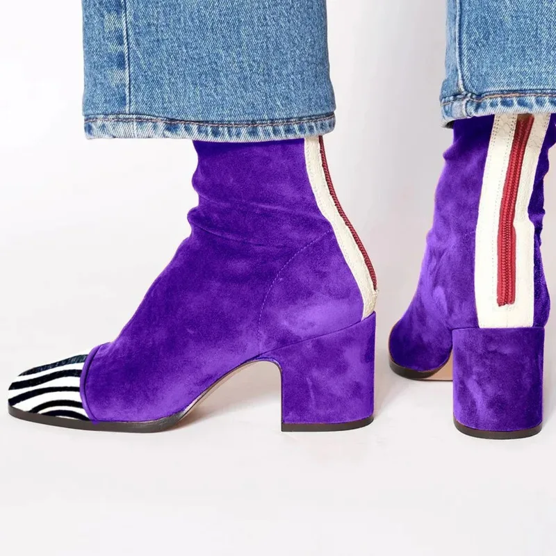 

Женские ботинки в британском стиле с леопардовым принтом, квадратным носком и массивным каблуком, ботильоны.