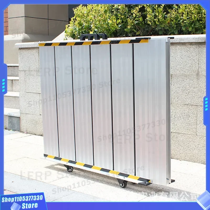 Portable Aluminum Alloy Folding Ramp for Wheelchair Accessible Mobile Pedal Plate Lightweight Sturdy Silu Design Easy Carry