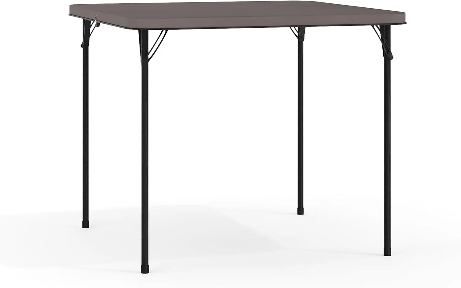 Dunham 2.83' Square Plastic Folding Event Table with Carrying Handle, Bi-Fold Banquet Table for Indoor/Outdoor E