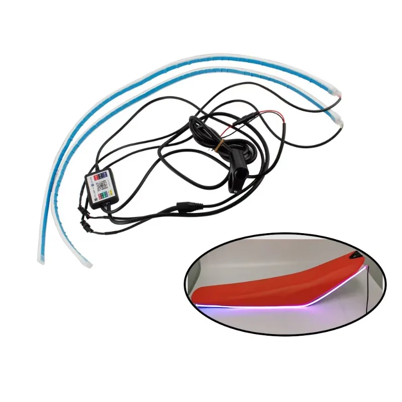 APP Controlled RGBW RGB LED Strip Seat Light Bar for Motorcycle Multi‑Color Decorative Motorbike Modification Accessory