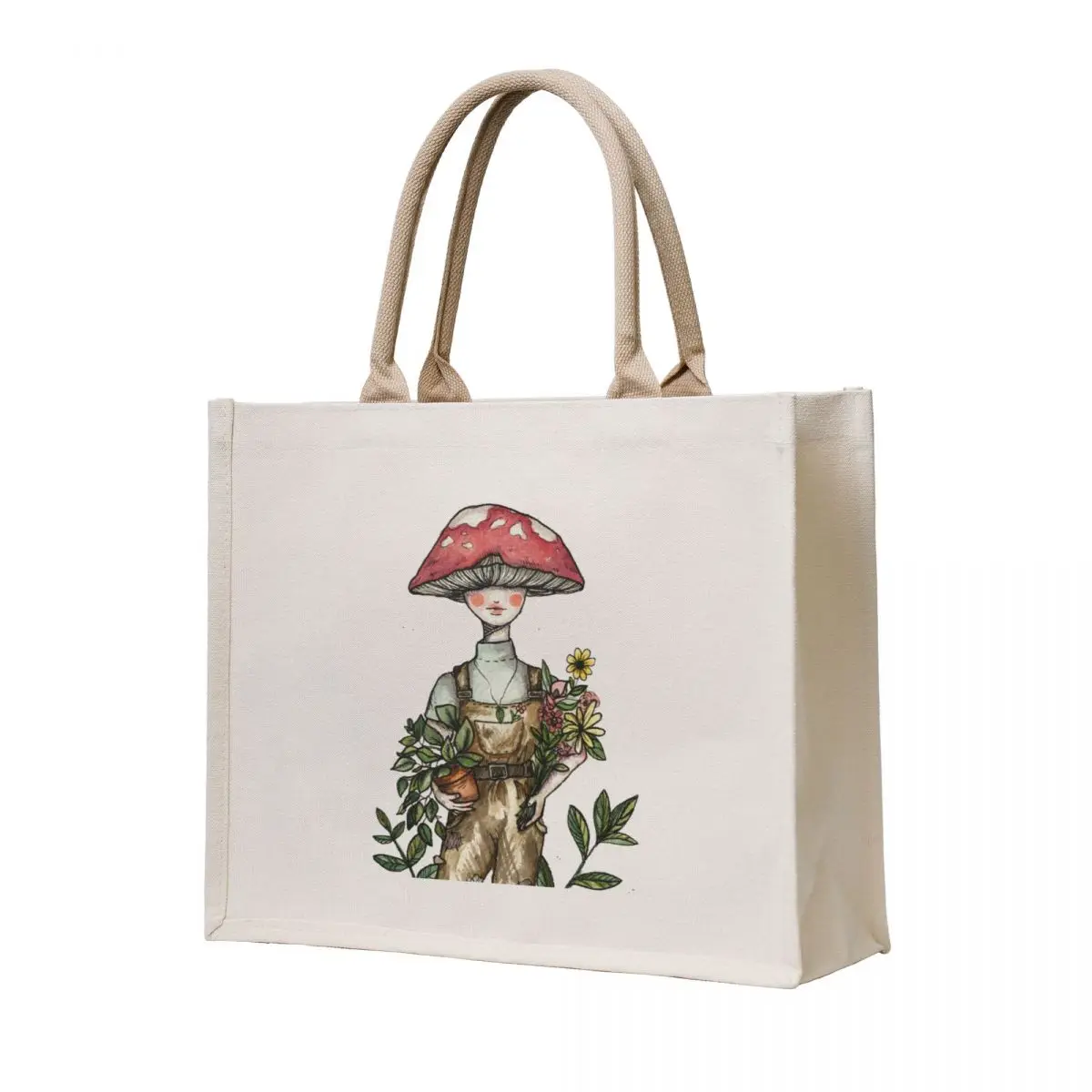 

Mushroom Lady Tote Bag Women's shopper woman shopping bag Lady bag Women's handbag