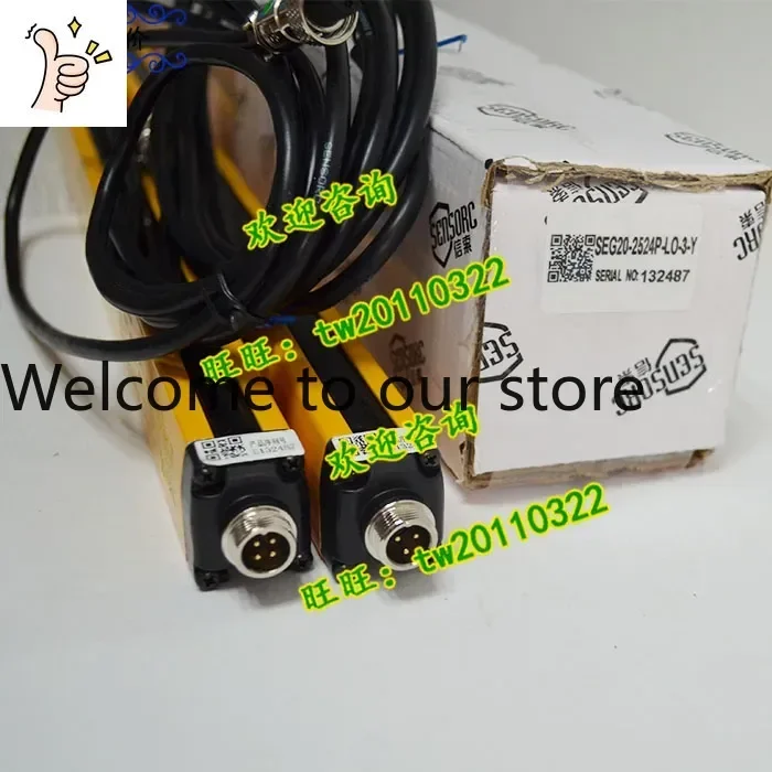 

2026.4[Physical Photo] SEG20-2524P-LO-3-Y Sensorc Safety Light Curtain, With 3 Meters Of Noodles