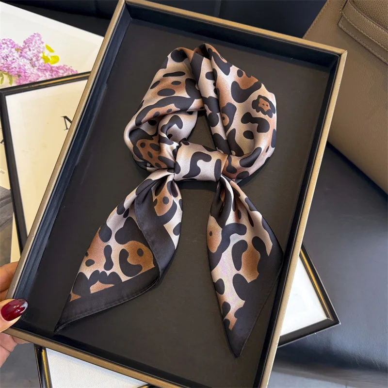 

Hijab Hair Scarf Silk Luxury Shawl Wraps Bandana Headband Neckerchief Foulards Femme Accesories Female Bands Hair Bands