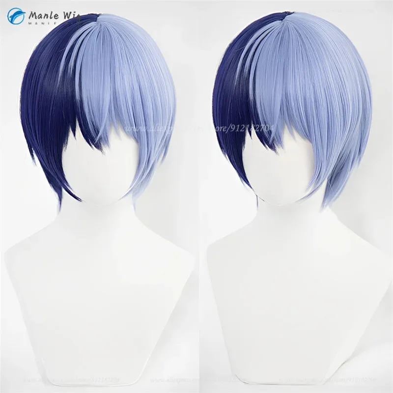 Aoyagi Toya Косплей Парик Яркий BAD SQUAD Aoyagi Toya Парики Синий Вечеринка Косплей Аниме Парики + Кепка Для Парика