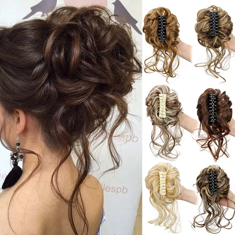 

A short, curly wig with a laid-back style, a cup-shaped bun with flower buds, naturally fluffy and long hair