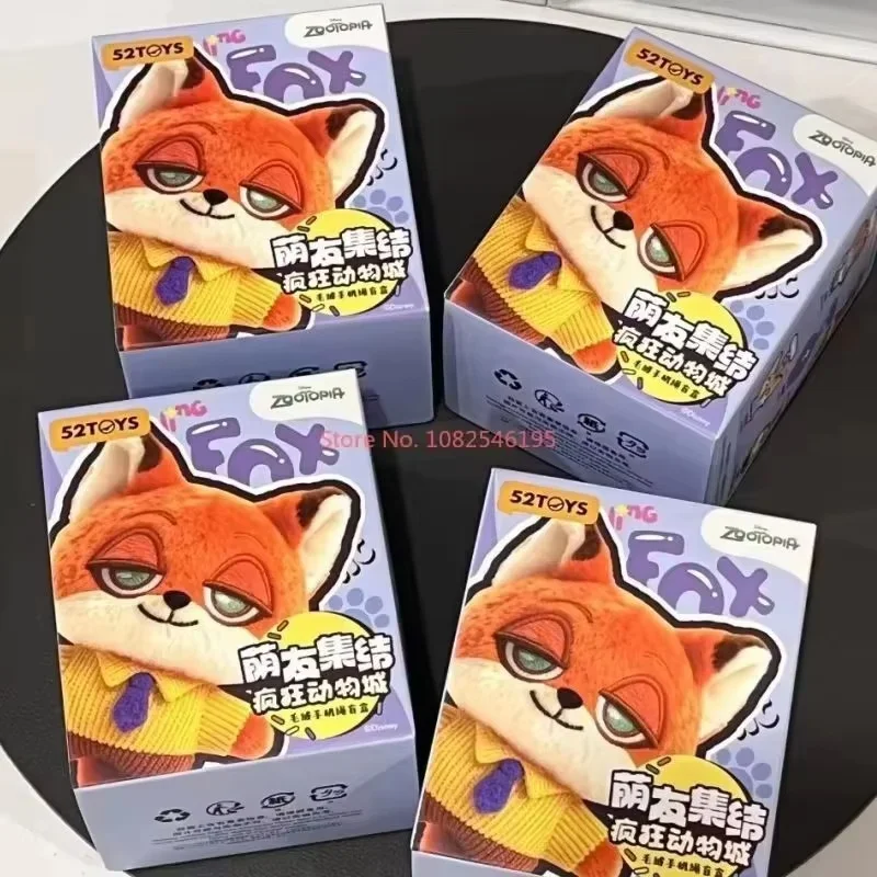 

Подлинная коллекция Zootopia Cute Crew, слепая коробка, милая фигурка Ника Джуди, плюшевая кукла, загадочная коробка, аниме, мультяшная модель, игрушка в подарок