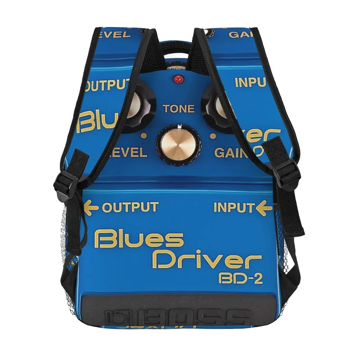 Boss Blues Driver BD-2 Overdrive Bluesbreaker Guitar Pedal Dirty Backpacks Boys Girls Bookbag School Bags Rucksack Shoulder Bag