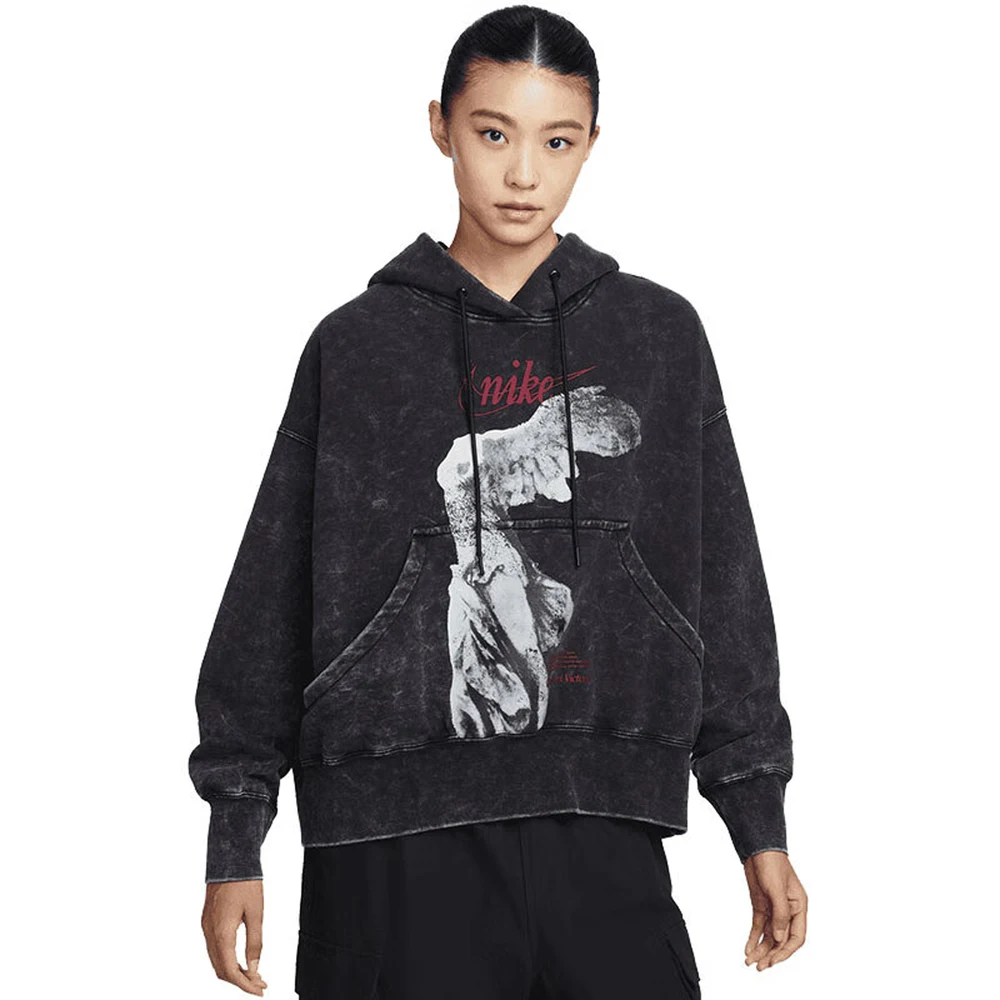 

NIKE Women's GFX FLC OS GCEL Sports Leisure Pullover Sweater IO0489-010