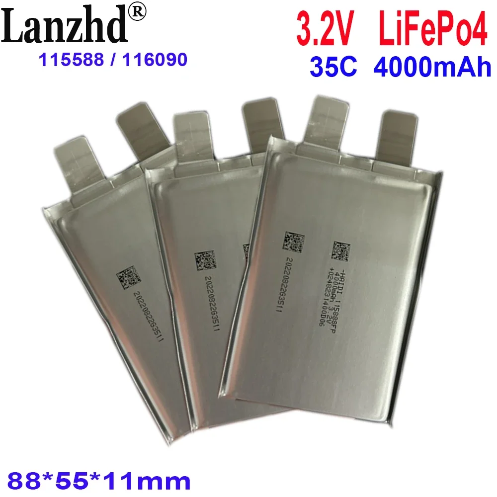 1-24pcs 3.2V Lifepo4 battery 35C 4000mAh For starting power supply model airplane Batteries DIY RV Boat Cells 12V 24V battery