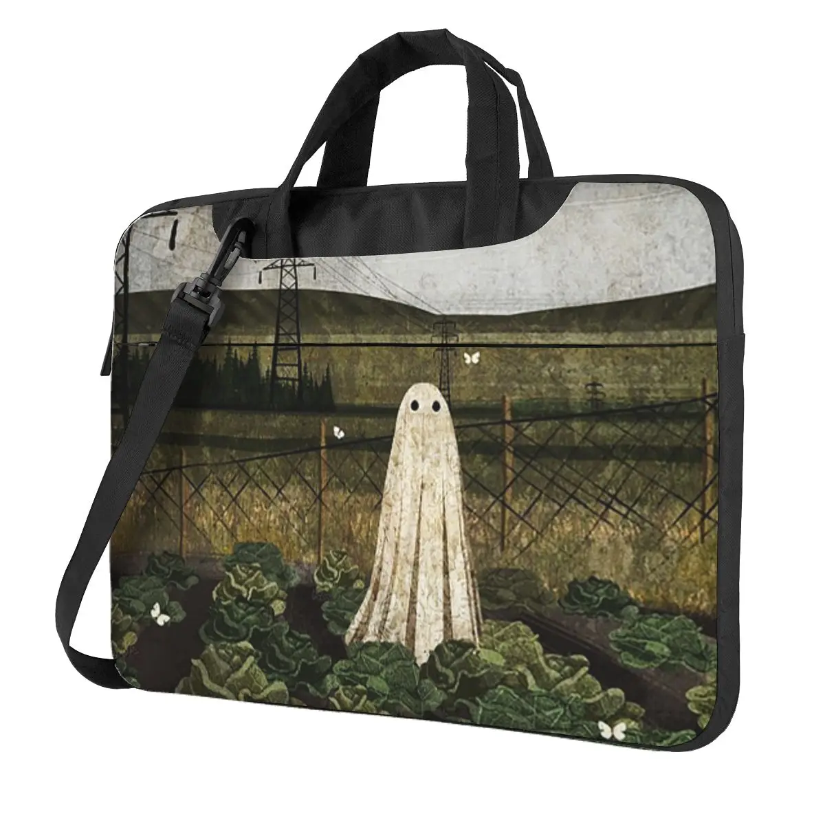 

В зависимости от призрака в капустке... Сумка для ноутбука через плечо Сумка для компьютера 13, 14, 15,6-дюймовая сумка для ноутбука Macbook