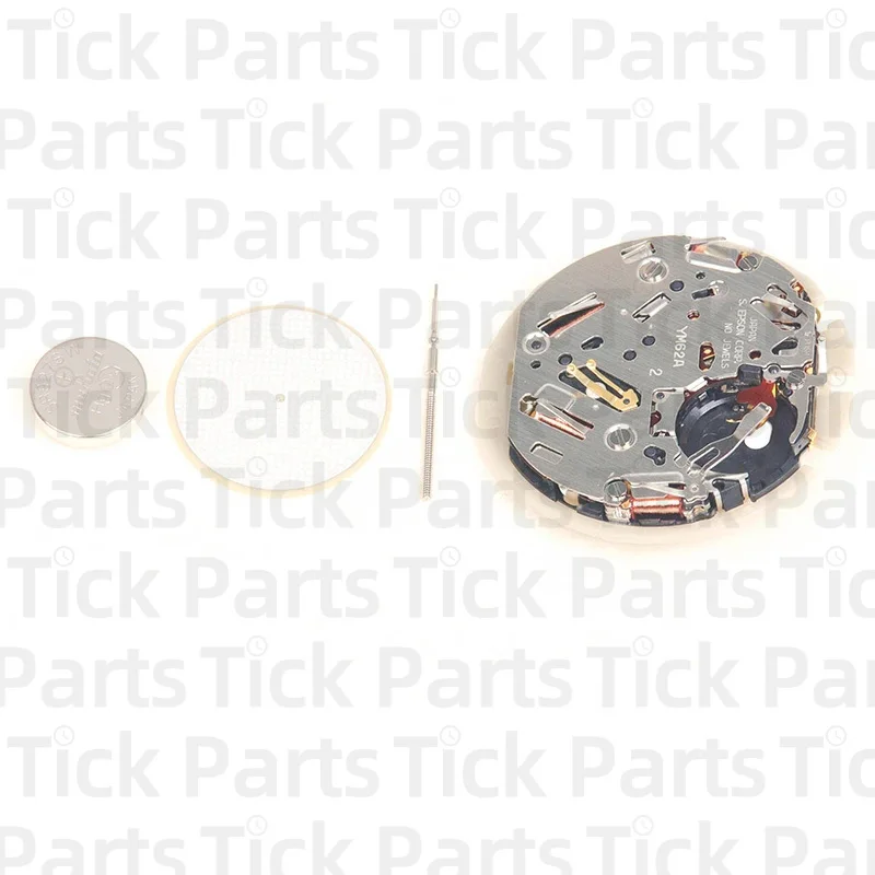 New Original Tianmadu YM62 Movement Date At 3 6Hands Replace 7T62A Quartz Movement Watch Movement Accessories