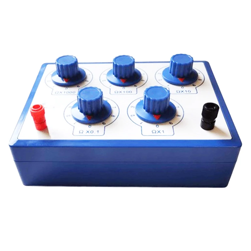 J2361 Resistance Box Precision Variable Decade Resistor 0-9999.9 Resistance Meters For Physical Teaching Instruments